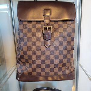 Authentic Louis Vuitton Soho Damier Ebene Backpack
